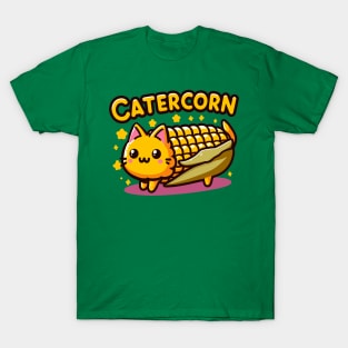 Kawaii Catercorn Cute Cat And Corncob Fusion Character T-Shirt